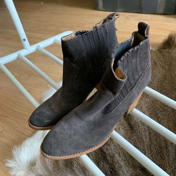 Women’s Suede Boots - Picture 1 of 4